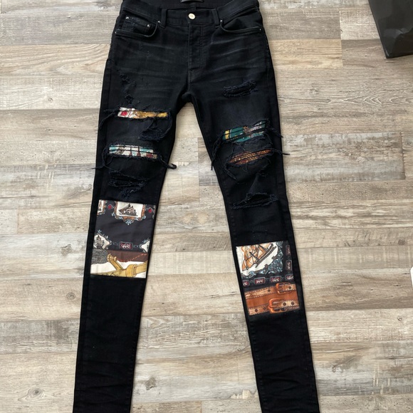 Amiri Jean silk patches - Picture 2 of 5